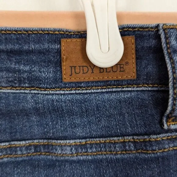 Judy Blue | Dark Wash Straight Leg Denim Jeans Size 3/26 - Picture 7 of 9